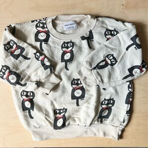 Bobo Choses Cat O'Clock All Over Sweatshirt 4-5 yrs old (110cm)